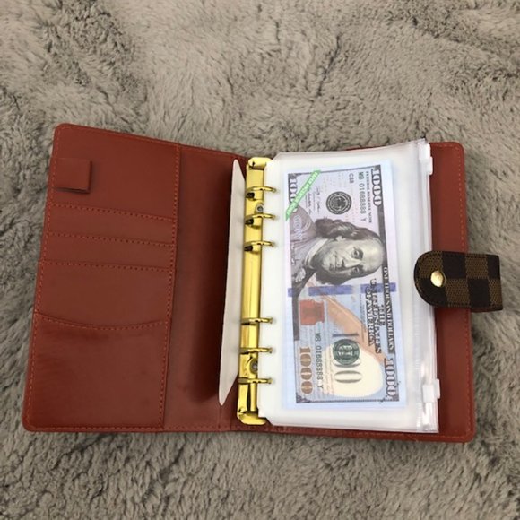 Brown Checkered  A6 Planner Cover - Budget Binder - Picture 3 of 7